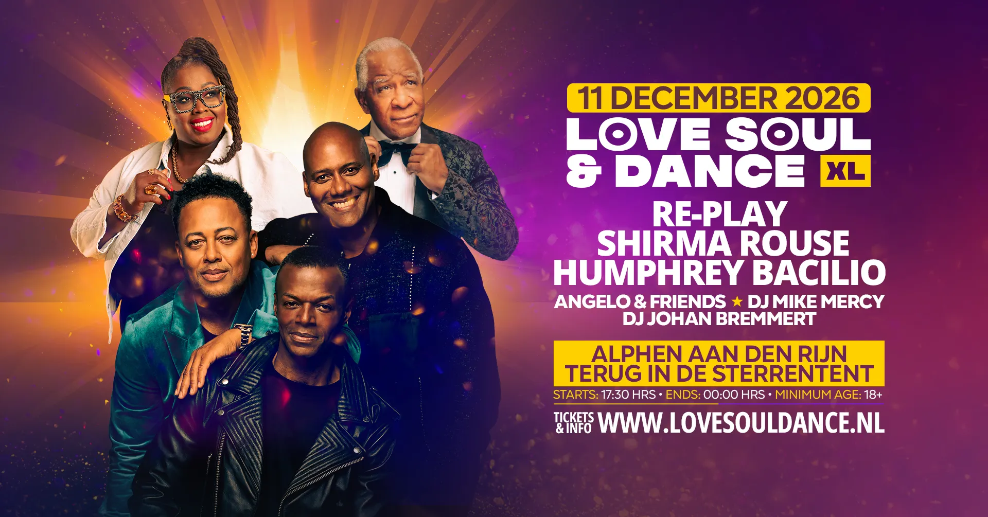 LOVE SOUL & DANCE XL KEERT TERUG NAAR DE STERRENTENT